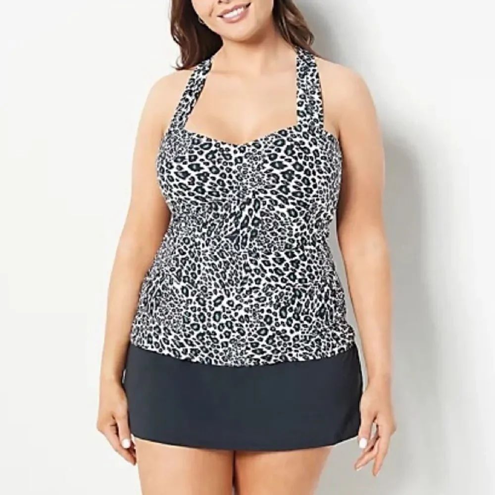 Jantzen Comfort Strap Tankini with Skirted Bottom
